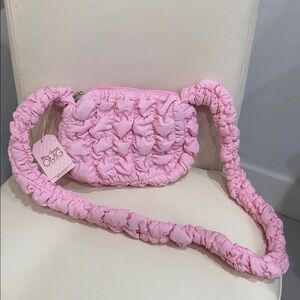Miss Gwen's OMG Accessories Cotton Candy Pink Quilted Crossbody Bag